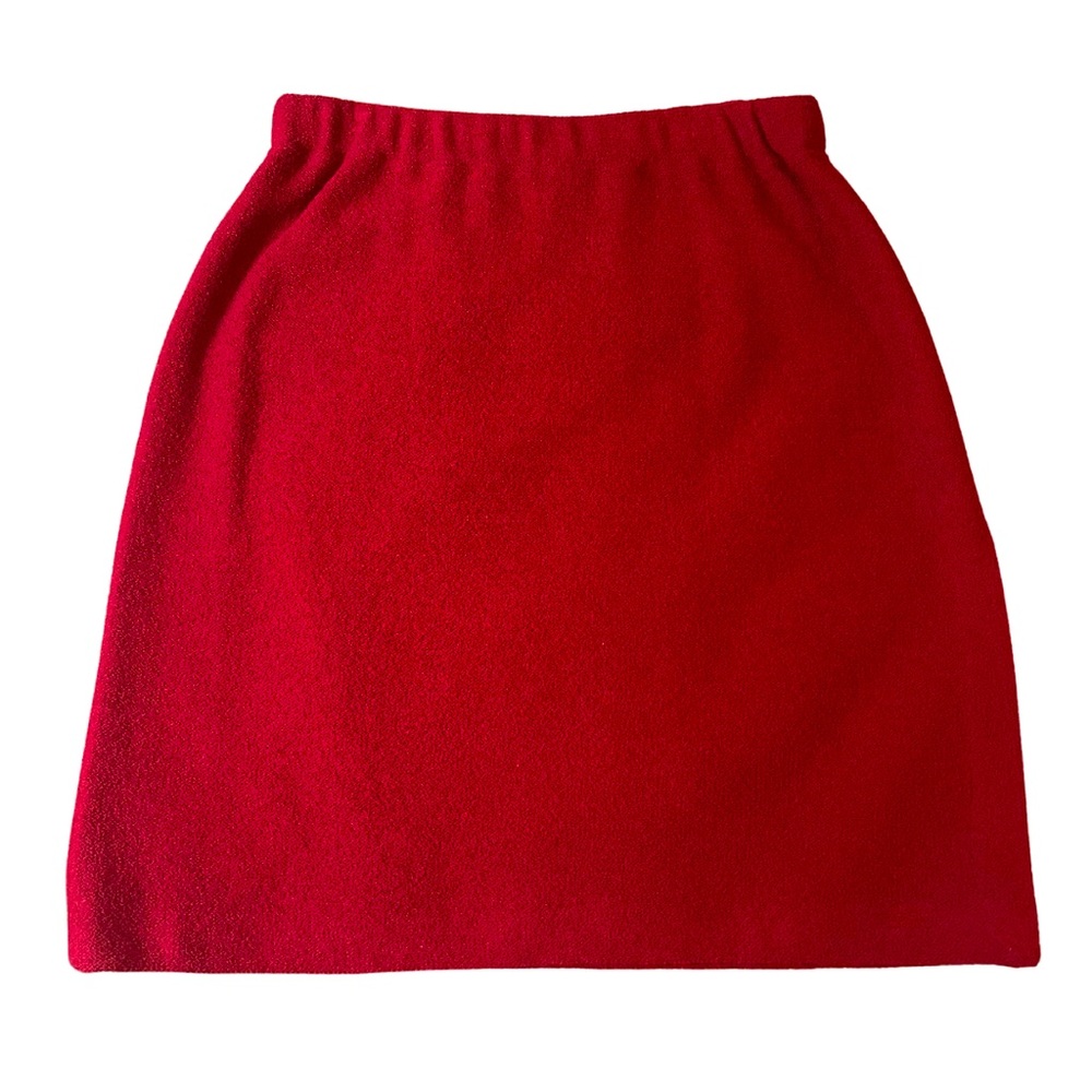 ST. JOHN Evening by Marie Gray Red Skirt, size 6